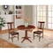 International Concepts Round 36 in Round Top Pedestal Table with 2 Chairs, Espresso, 36 in W, 36 in L, 28.9 in H, Wood K581-36RT-27B-C10-2 - alternate 1